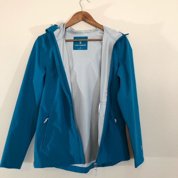 Free Country Jackets & Blazers - Free County Blue Rain Jacket